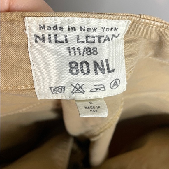 Nili Lotan | Women’s Jenna Raw Hem Ankle Pants Size 6 - Picture 7 of 8